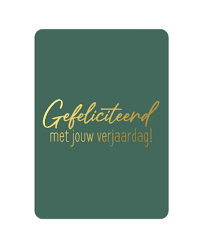 Gefeliciteerd met jouw verjaardag