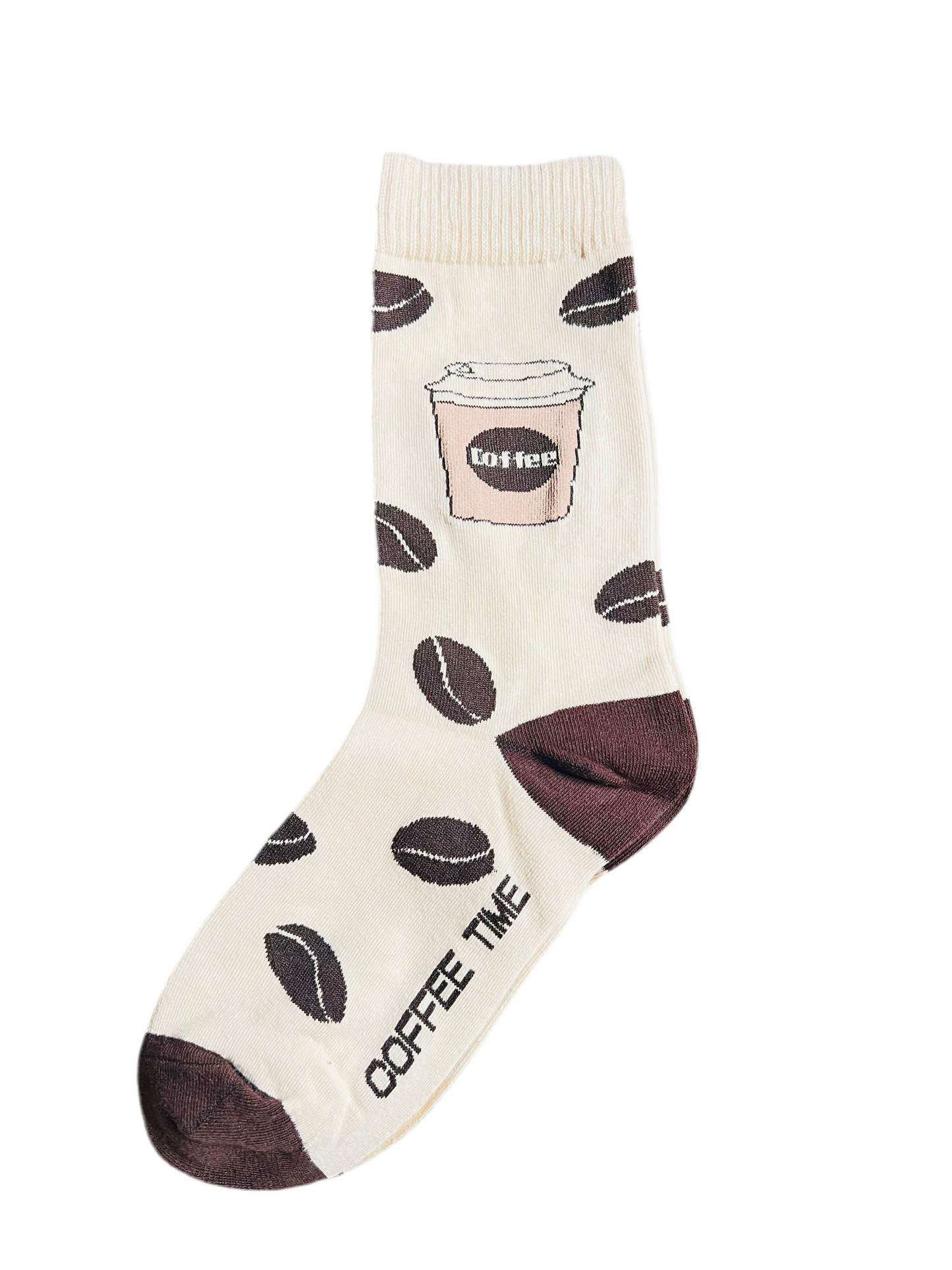 Sokken Koffie – vrolijke en speelse sokken met koffiepatroon, perfect als cadeau of voor dagelijks gebruik