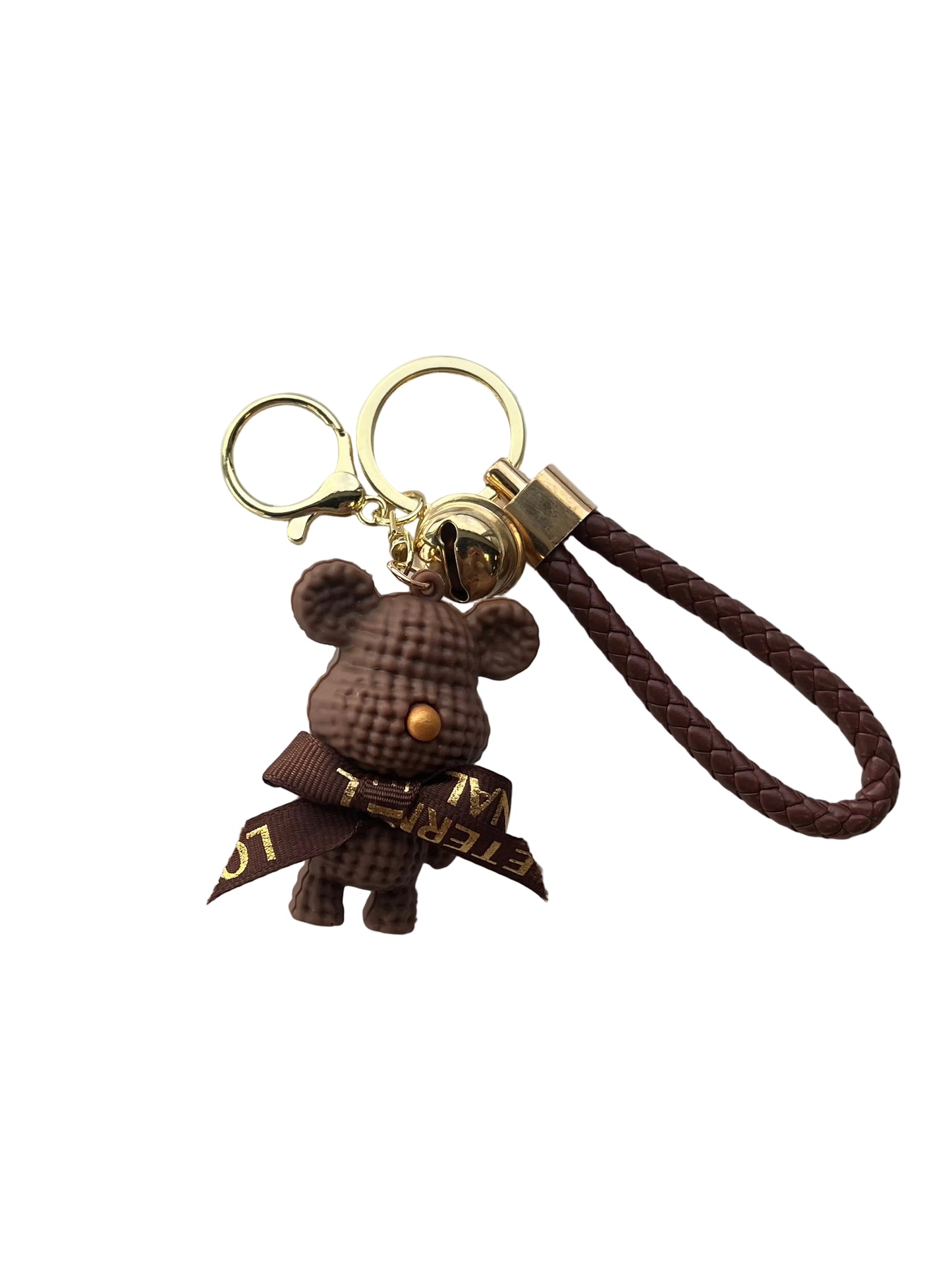 Sleutelhanger Bear Bruin – schattige bruine knuffelbeer sleutelhanger van The Prezzent”
