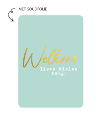 Welkom lieve kleine baby