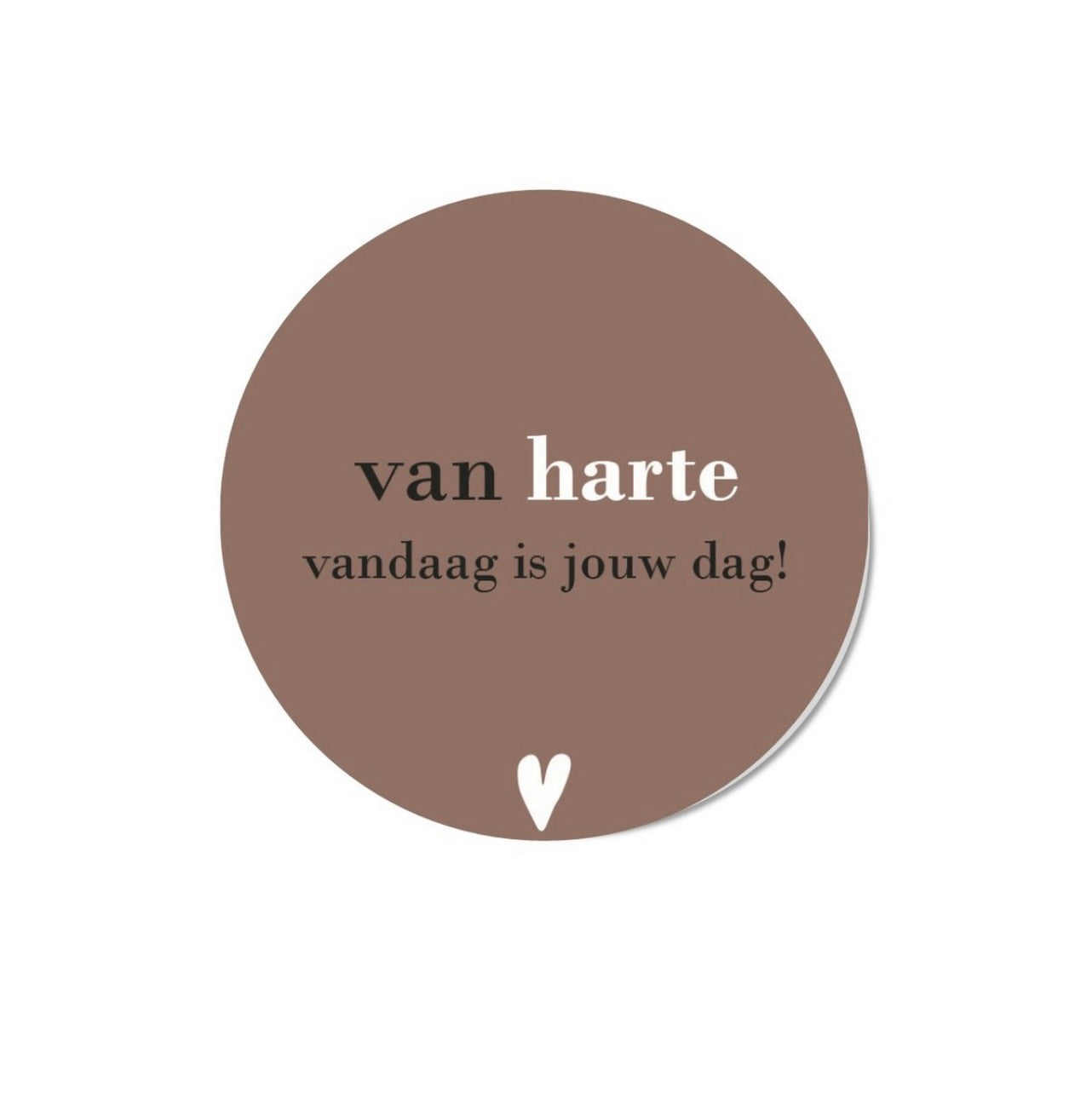 Forex decoratie met tekst “Van harte vandaag is jouw dag” als feestelijke wanddecoratie