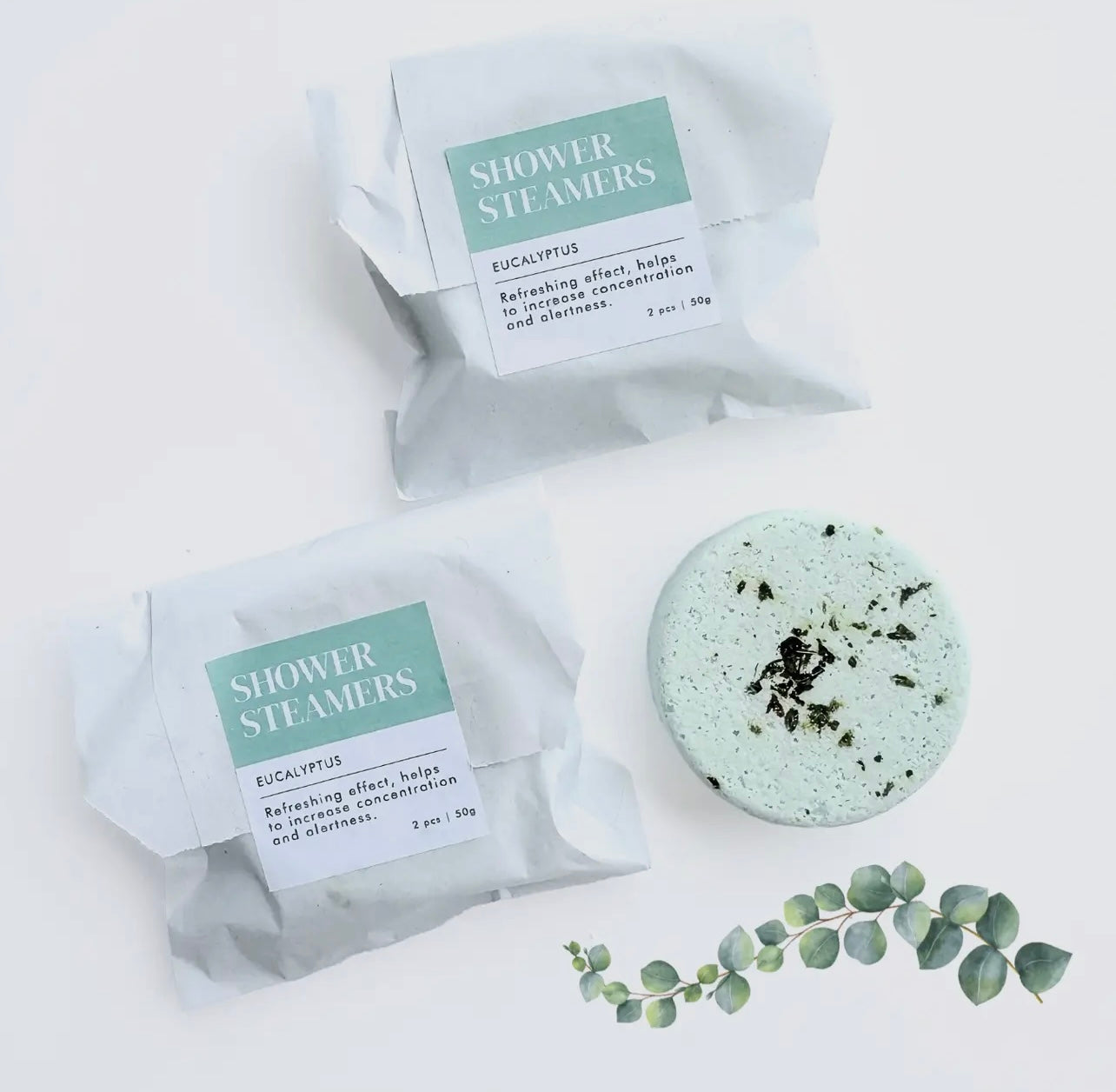 Shower Steamer Eucalyptus – aromatherapie voor onder de douche