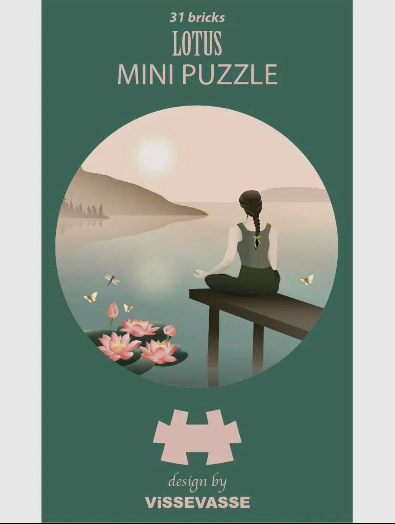 Mini Puzzel Lotus – compacte en rustgevende puzzel met lotusdesign, perfect als cadeau of voor ontspanning
