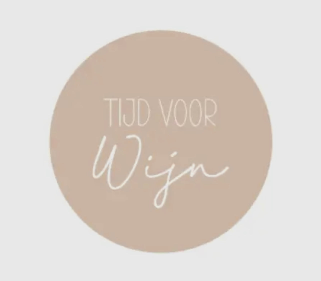 Onderzetter tijd voor wijn