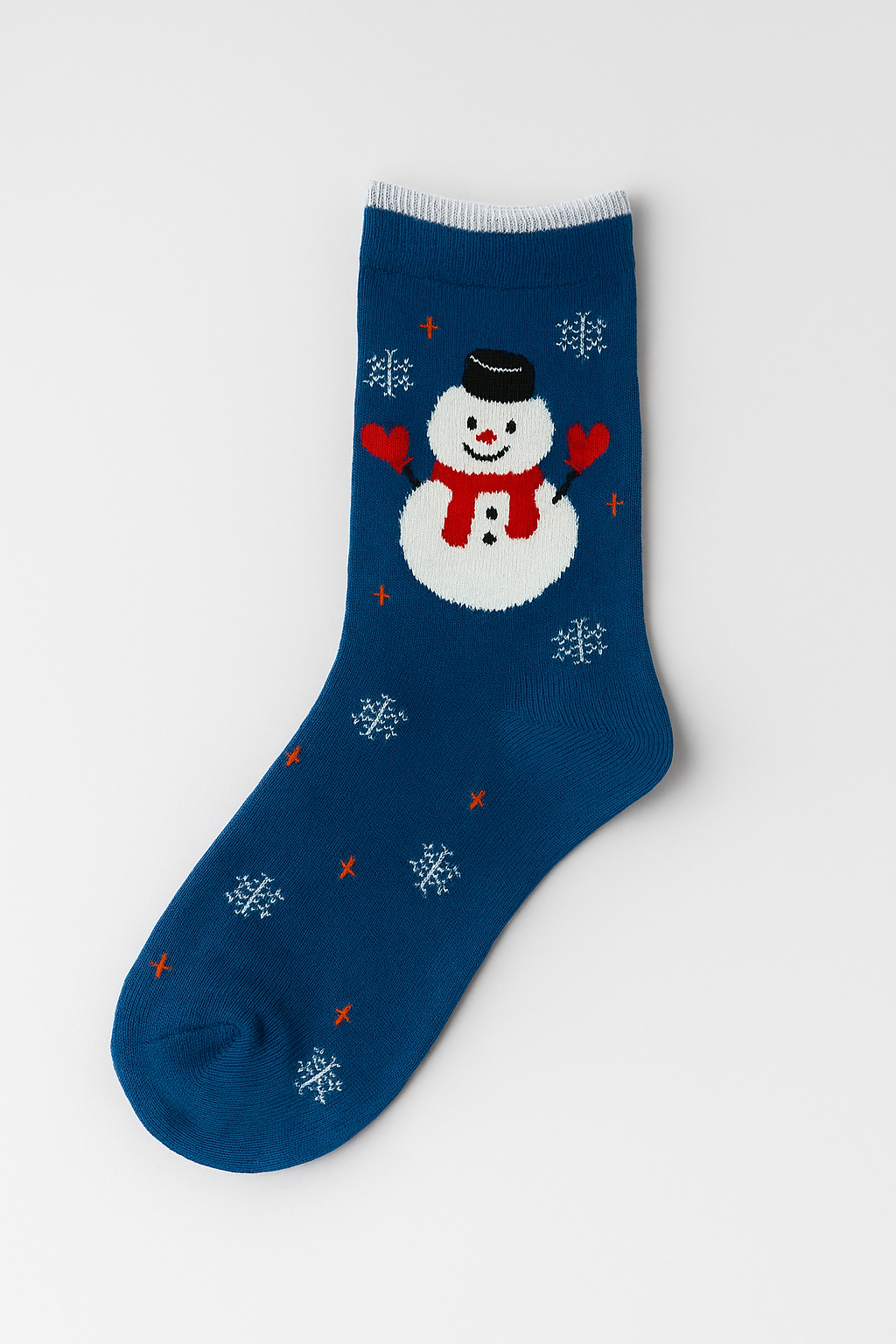 Snowman sokken blauw