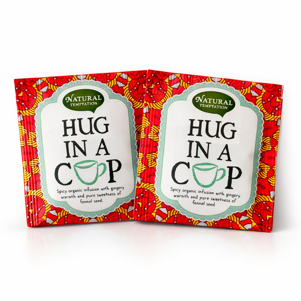 Hug in a Cup Tea β 2 theezakjes als warm gebaar, perfect voor cadeauboxen van The Prezzent