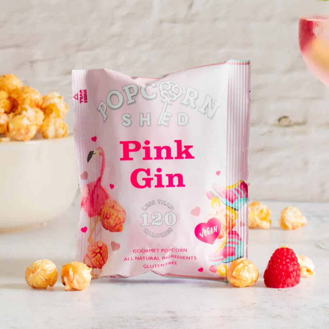 Pink Gin popcorn