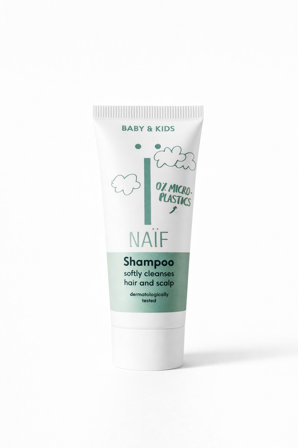 Naïf mini shampoo tube baby en kinder shampoo travel size