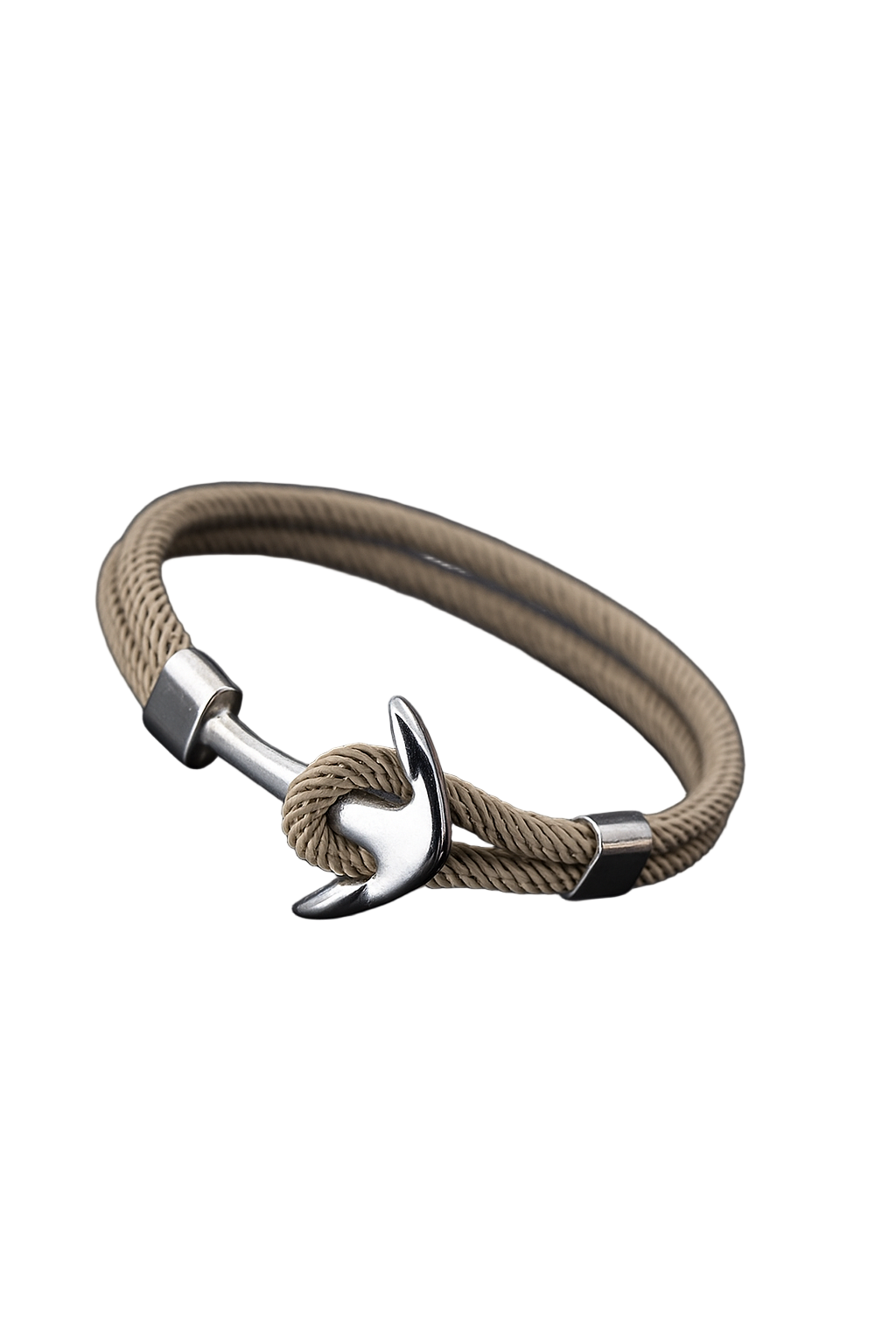 Heren armband taupe