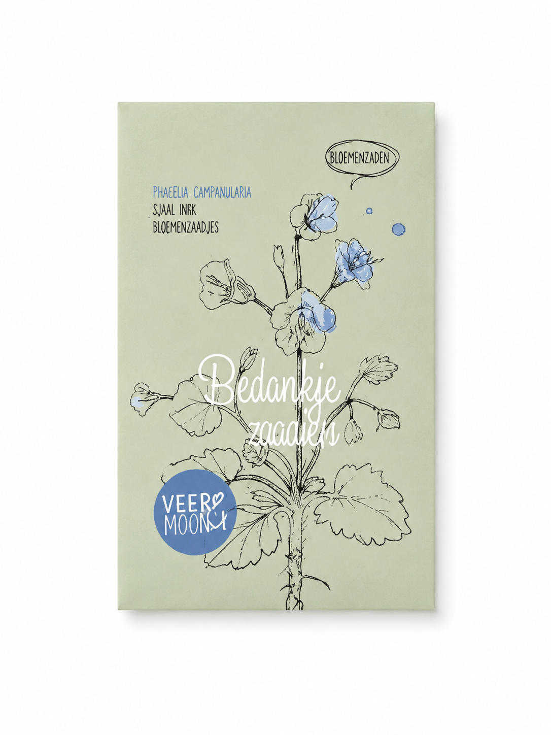 Bloemenzaden bedankje met de tekst Bedankje Zaden, duurzaam cadeautje om iemand te bedanken.