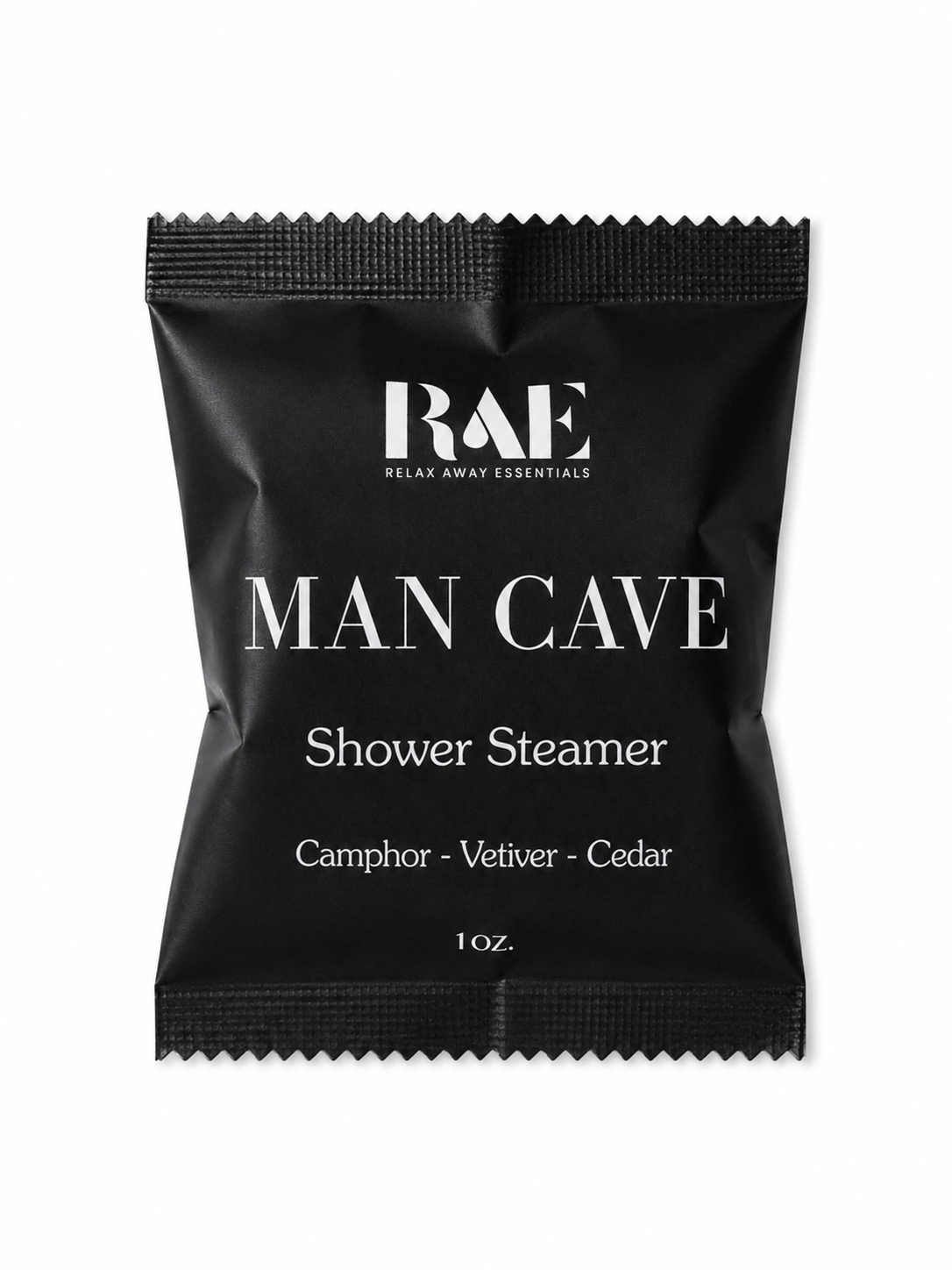 Man Cave Shower Steamer met camphor, vetiver en cedar als cadeau voor hem