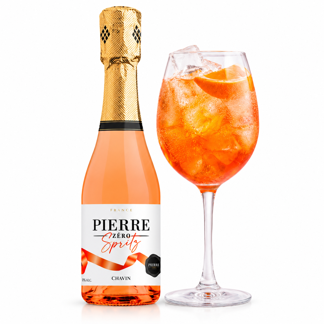 Pierre Zéro Spritz 0.0% alcoholvrije spritz en sinaasappel