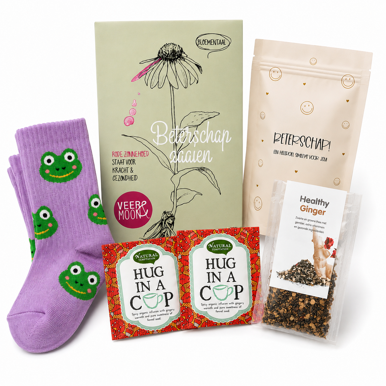 Beterschap cadeau en lieve opkikker cadeaubox van The Prezzent