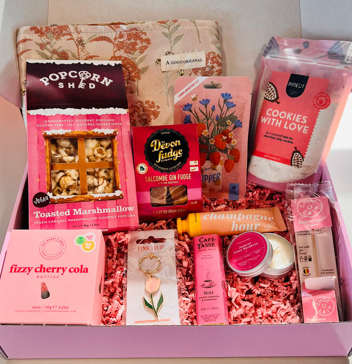 cadeau voor Haar cadeaubox met chocolade en thee