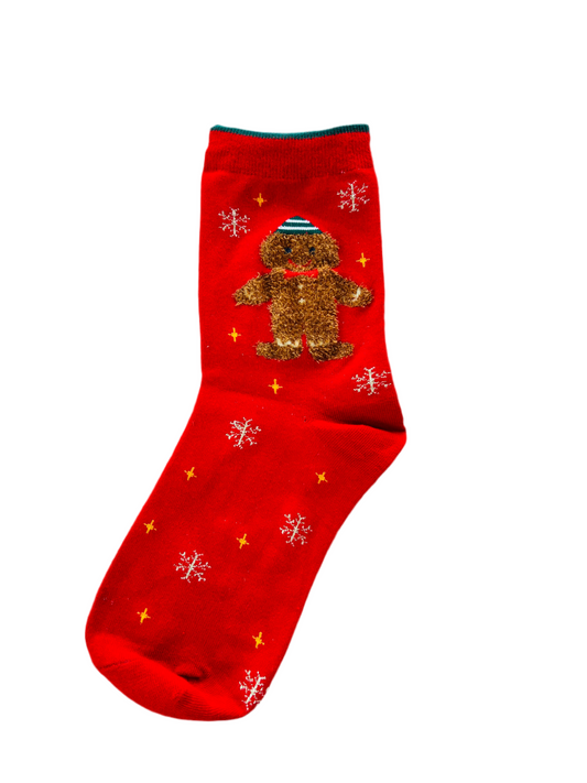 Gingerbread sokken rood