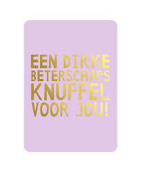 Dikke beterschap knuffel