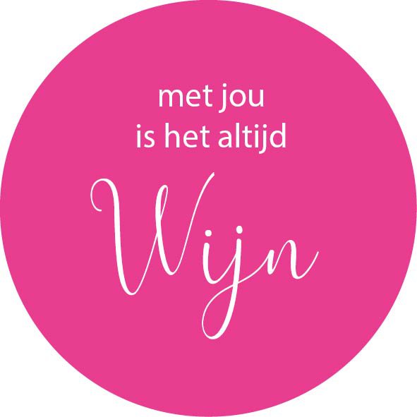 Onderzetter met jou is het altijd wijn