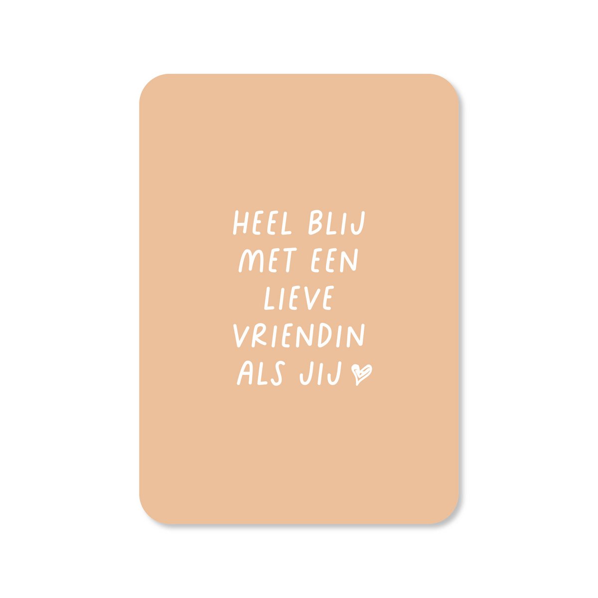 Sehr froh über eine liebe Freundin wie dich