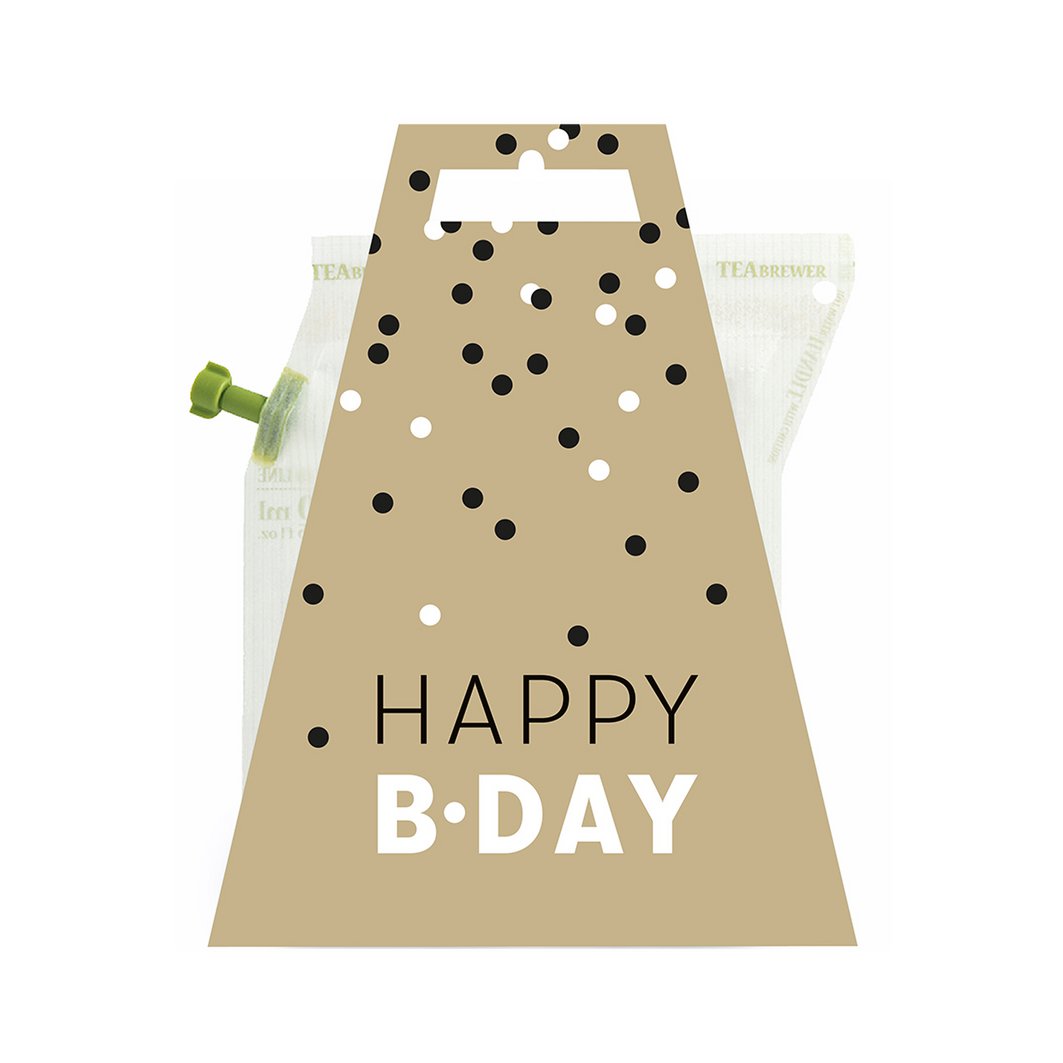 Happy B-Day tea brewer