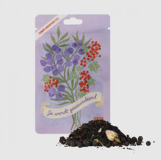 Je wordt gewaardeerd complimenten thee