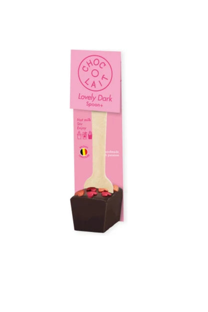 MoMe Choco Spoon – pure chocoladelepel met hartjes, ideaal voor warme melk of koffie
