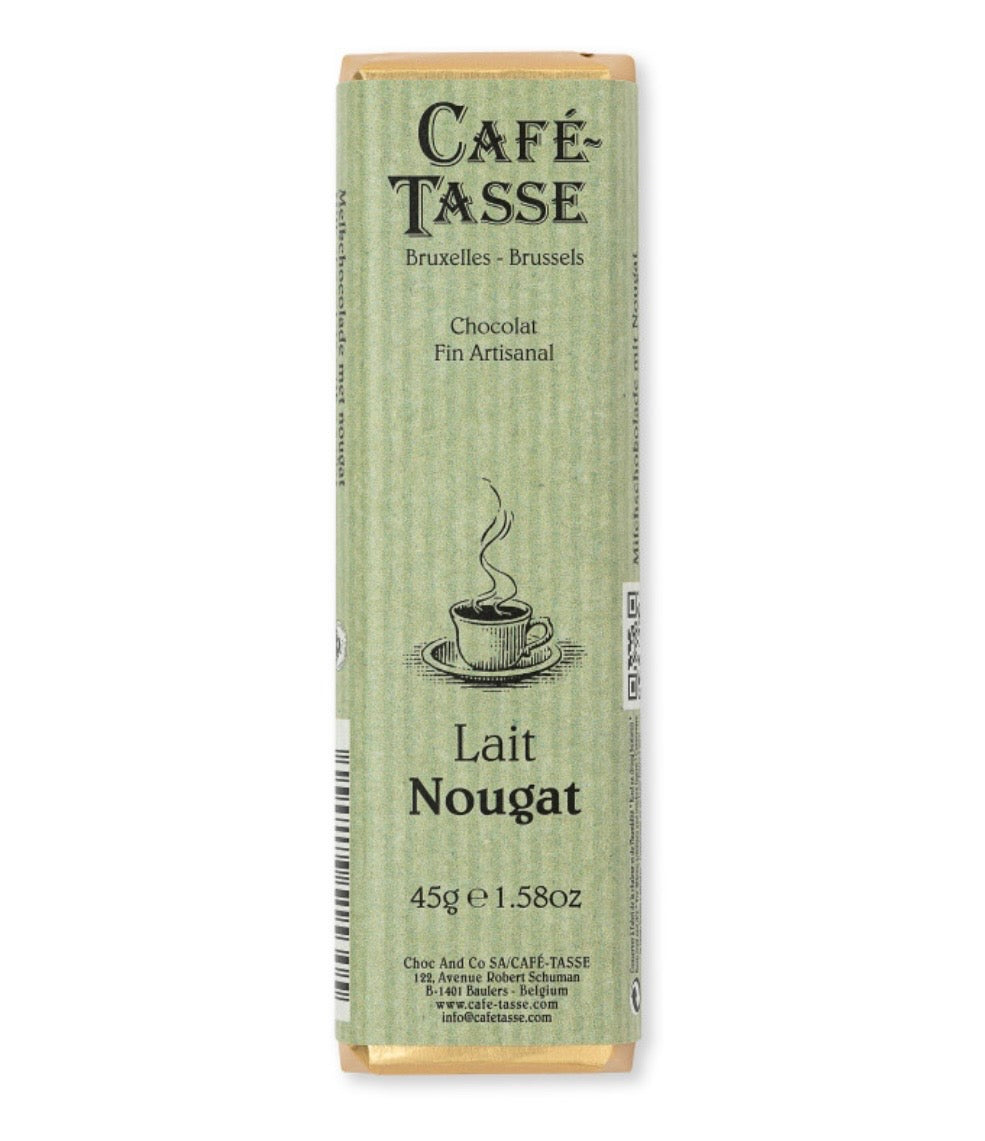 Melkchocolade reep met nougatstukjes – 45 gram
