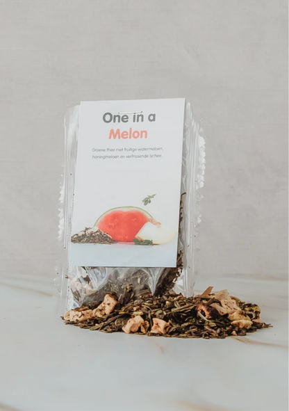 Thee met meloensmaak in cadeaubox van The Prezzent
