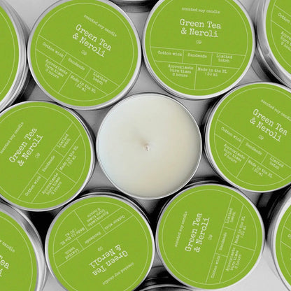 Geurkaars Green Tea & Neroli | Frisse geurkaars met 6 uur brandtijd