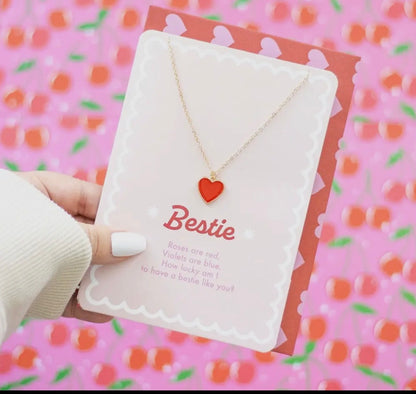 Best friends ketting cadeau voor vriendin – minimalistische bestie ketting met hanger
