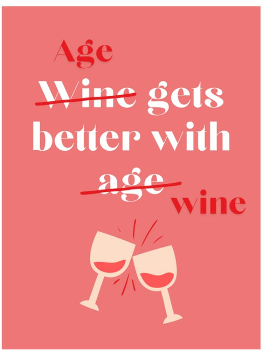 Age gets beter with wine