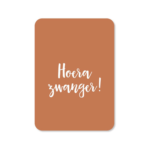 Hoera zwanger