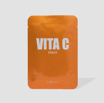 Lapcos Vita C Masker – verhelderend en hydraterend gezichtsmasker, perfect voor cadeauboxen
