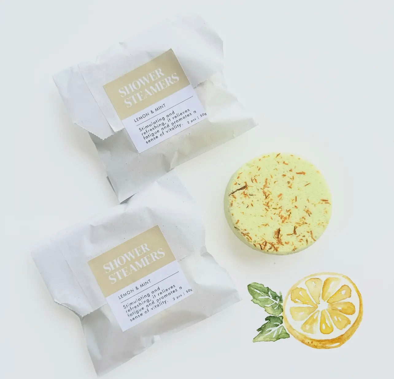 Shower steamer lemon & mint
