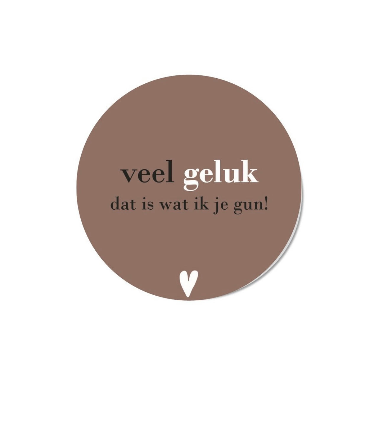 Forex decoratie met tekst “Veel geluk” als stijlvolle wanddecoratie