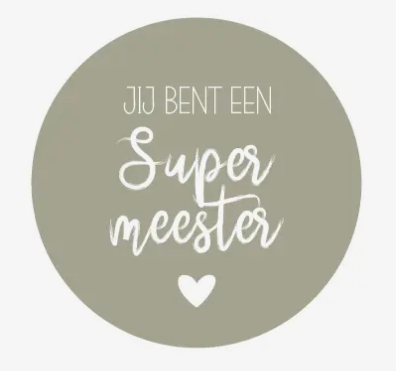 Onderzetter “Super Meester” – Het perfecte bedankje!