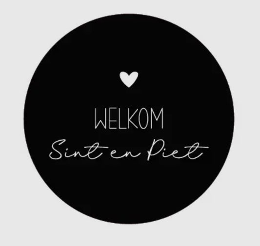 Onderzetter welkom Sint en Piet