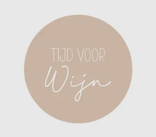 Onderzetter tijd voor wijn