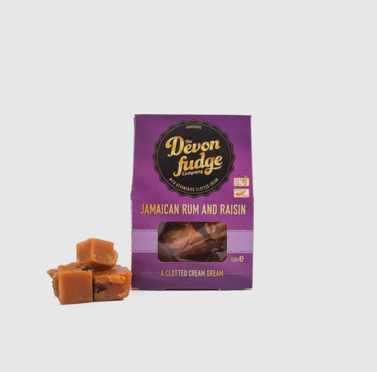Devon rum rozijnen fudge