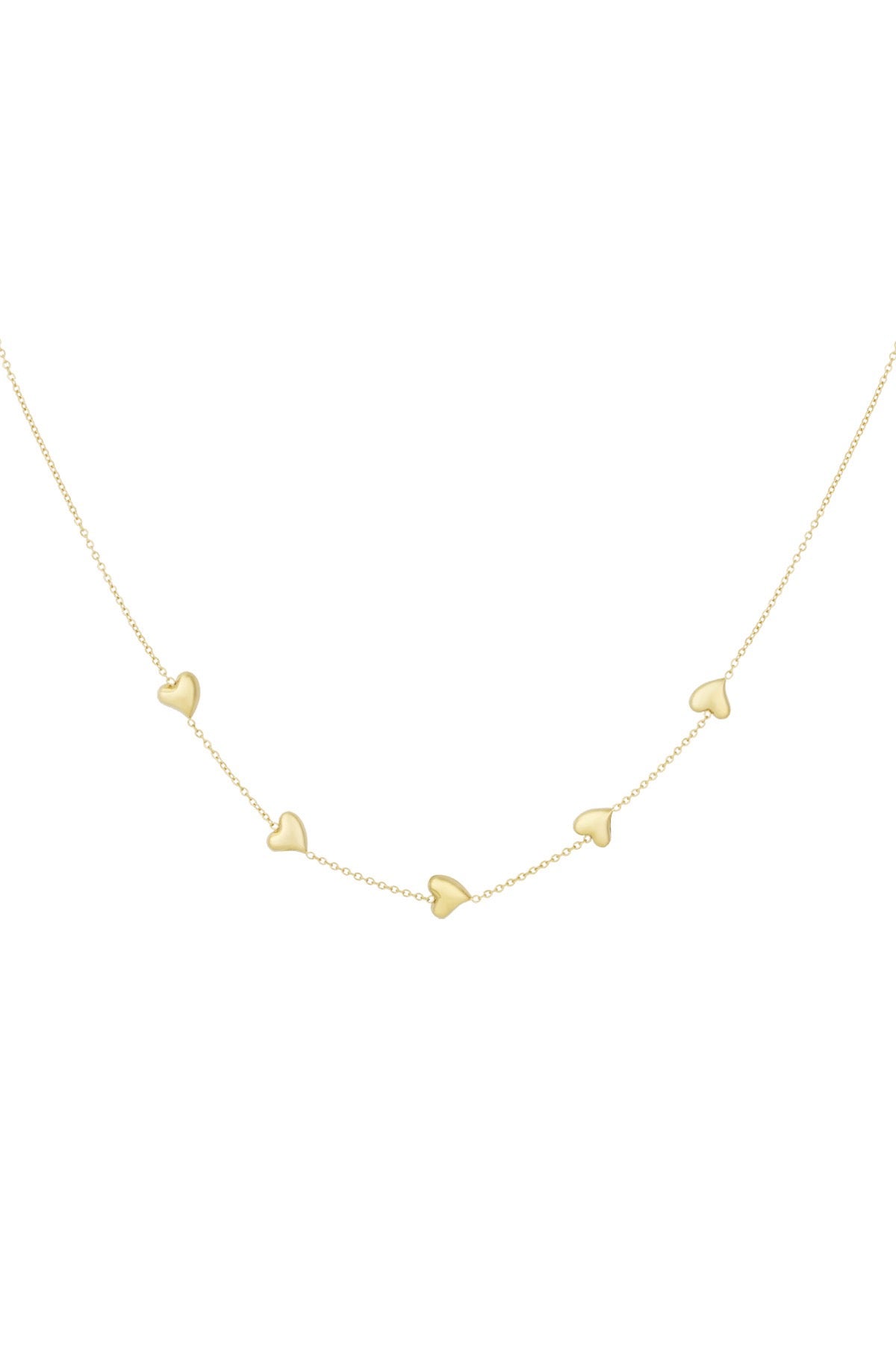 Hartjes ketting gold