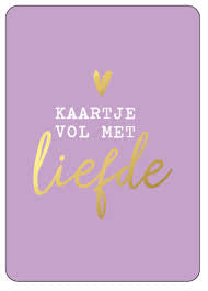 Kaartje vol met liefde