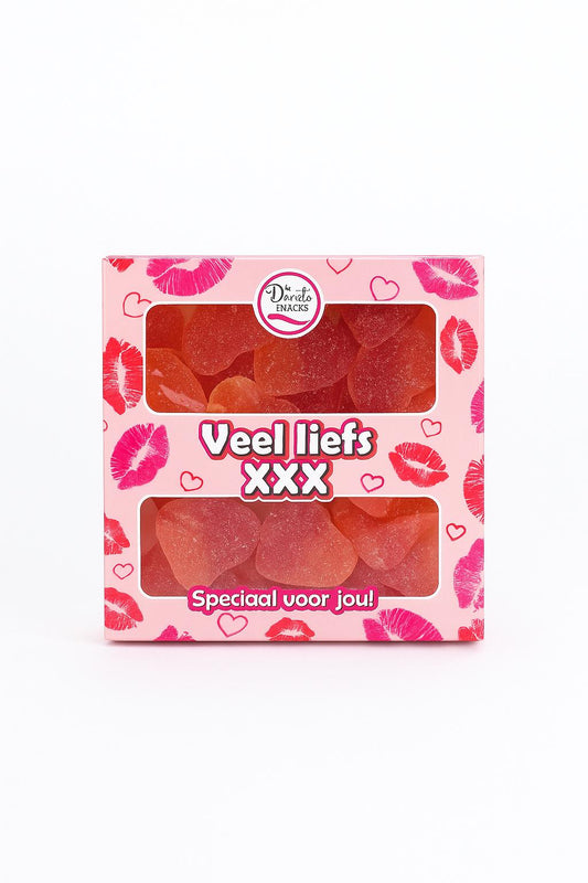 Snoepdoosje Veel liefs xxx