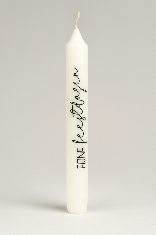 Style volle Fijne feestdagen kaars