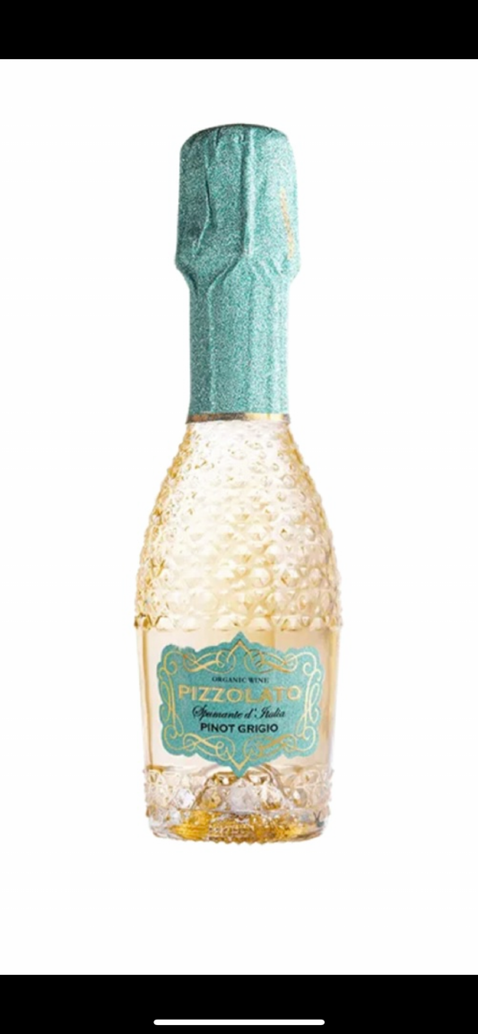 Pizzolato M-use Sparkling Pinot Grigio Piccolo fles, mousserende witte wijn, klein formaat”