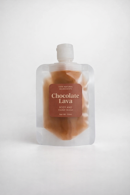 Chocolate Lava body and hand wash 50ml chocolade handzeep cadeaubox
