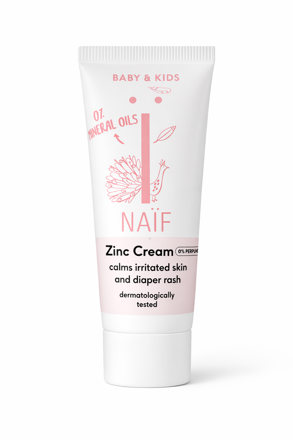 Naïf mini zink zalf baby travel size tegen rode billetjes
