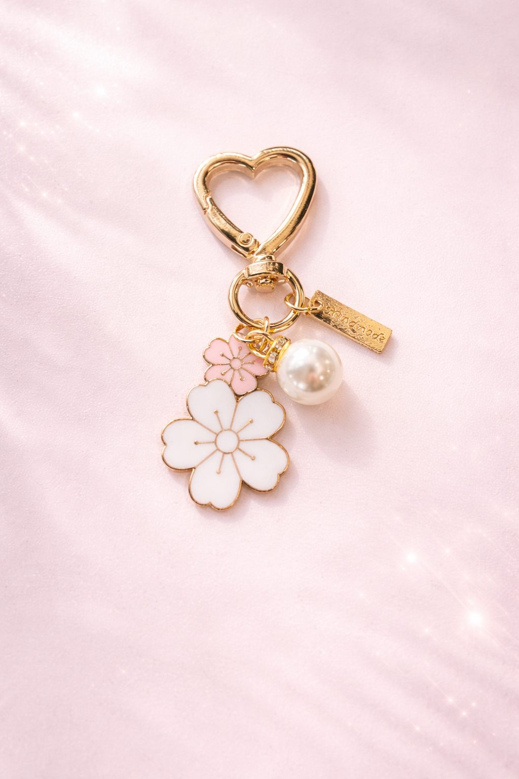 sleutelhanger bloemen vrolijk cadeau accessoire tas sleutelbos