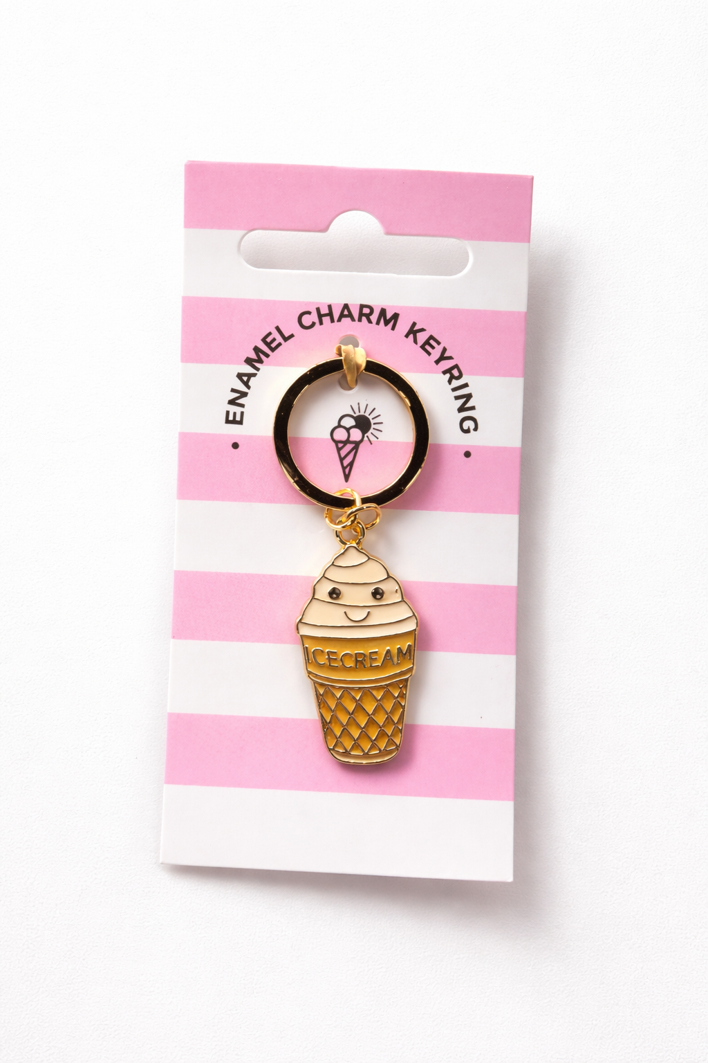 ice cream sleutelhanger vrolijk accessoire cadeau ijsje sleutelhanger