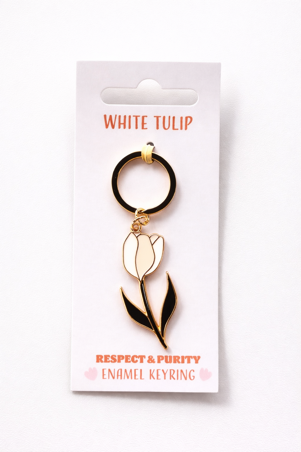 sleutelhanger tulp vrolijk cadeau accessoire sleutelbos tas