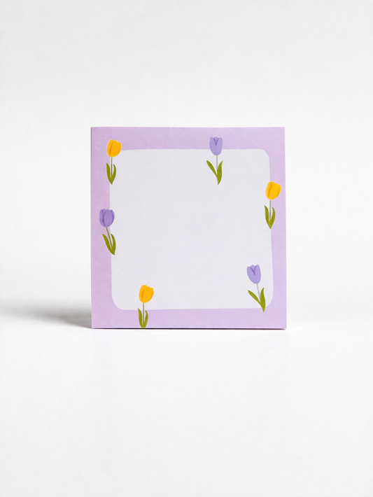 mini notitieboekje tulpen klein schrift cadeau stationery bloemen design