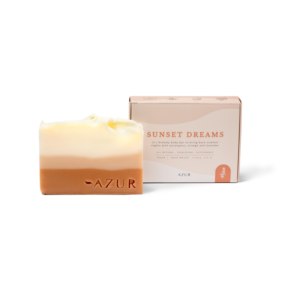 Sunset Dreams Natuurlijke Zeep Bar Handgemaakt